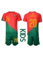 Billige Portugal Joao Cancelo #20 Hjemmedraktsett Barn VM 2022 Kortermet (+ Korte bukser)